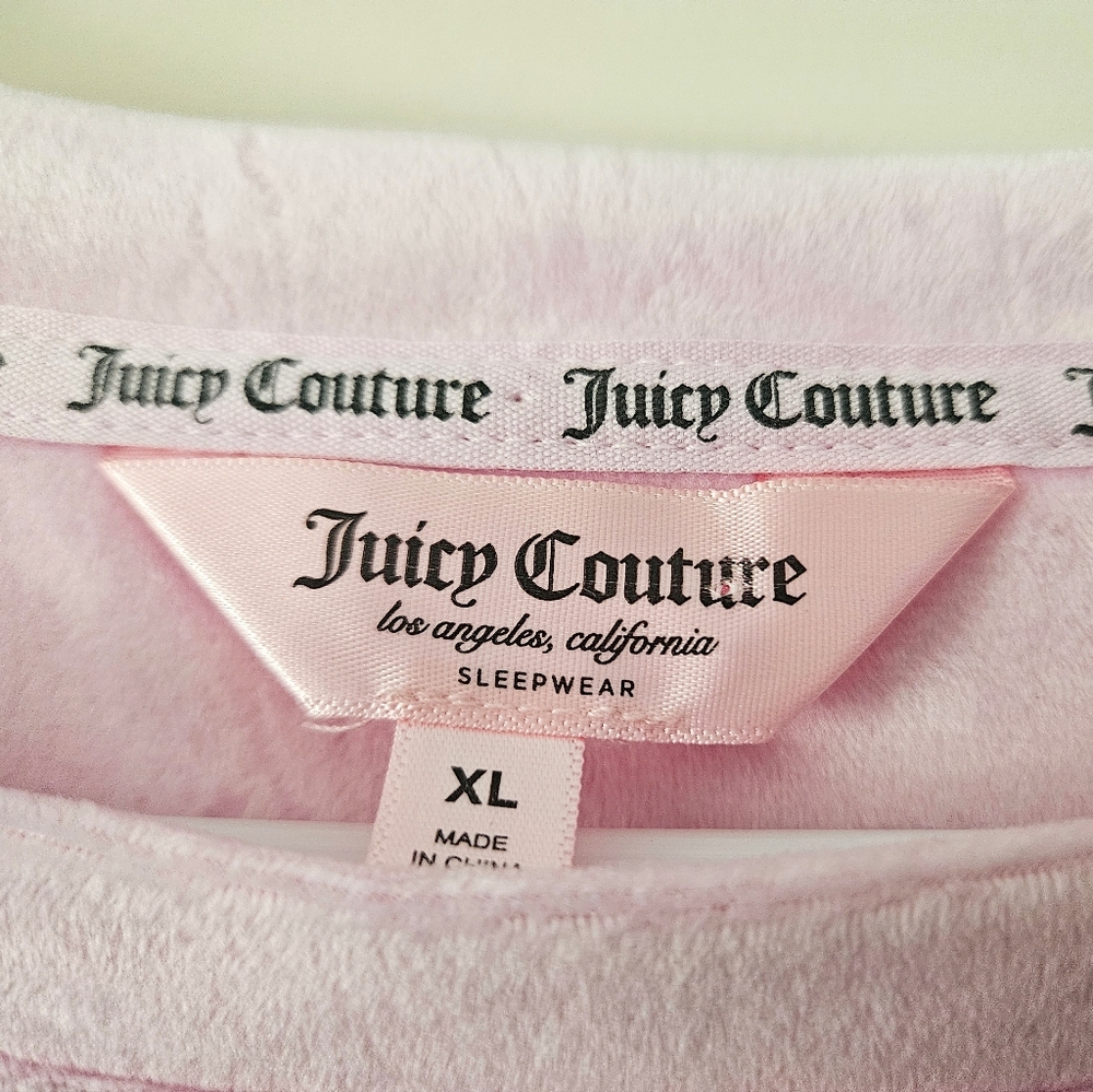 NWT - Juicy Couture Pink Pajama Top - Picture 3 of 4